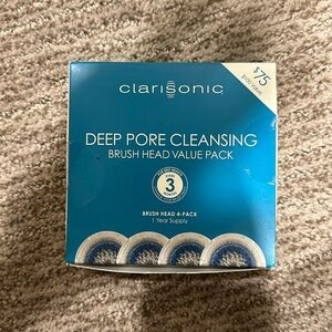 Clarisonic Deep Pore Cleansing Brush Head 4 Pack - NEW